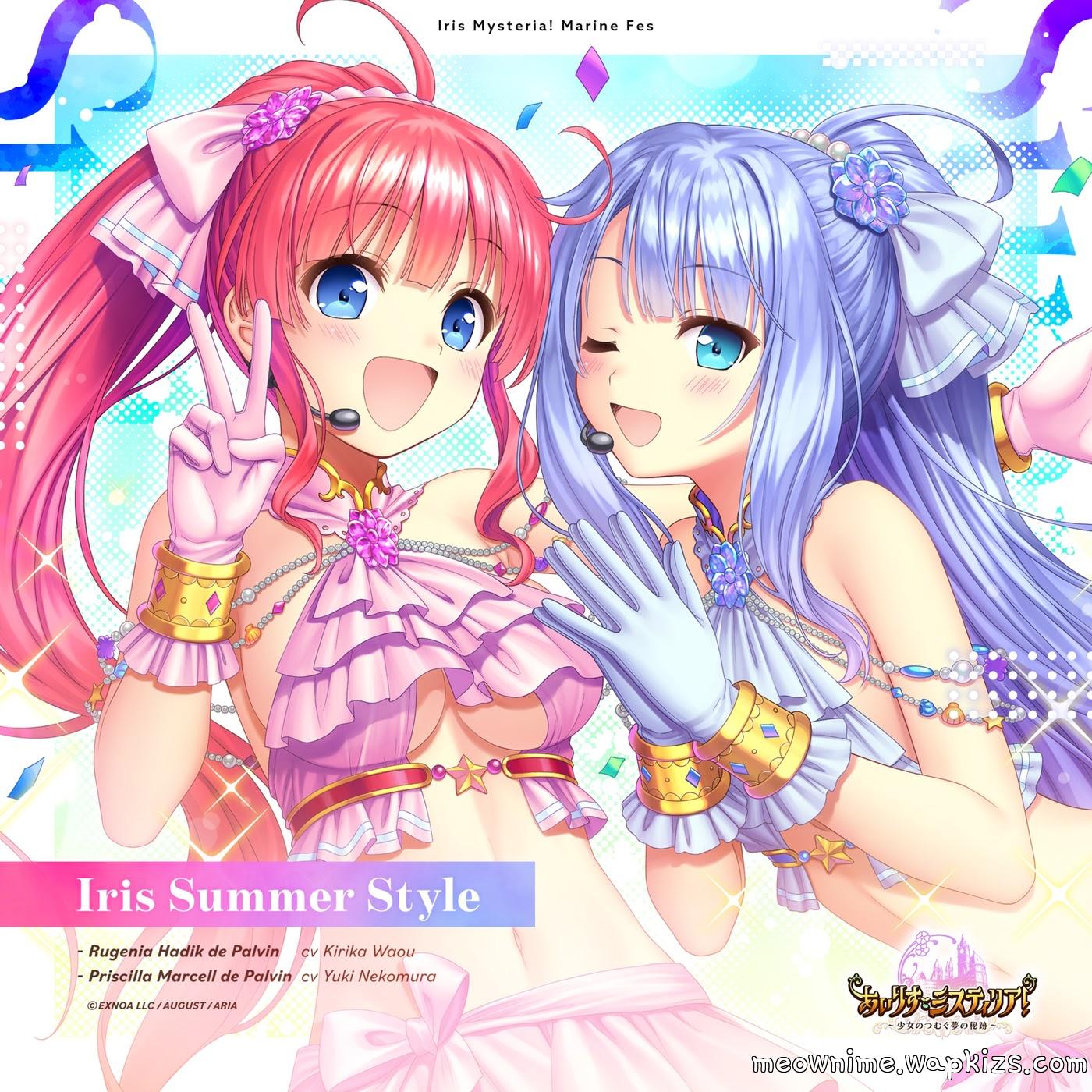 Cover lagu Lugenia Hadik de Palvin (CV: Kirika Waou) and Priscilla Marcell de Palvin (CV: Yuki Nekomura) - Iris Summer Style [Theme Song Iris Mysteria] di Wallkpop
