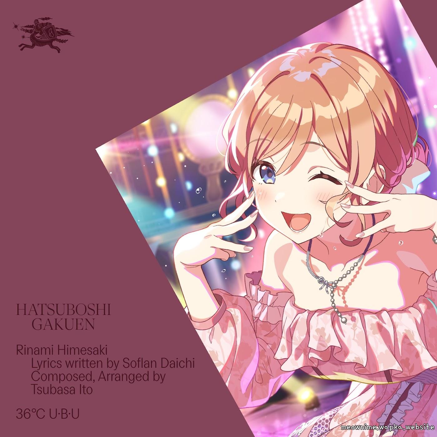 Cover lagu Rinami Himesaki (CV: Yuri Usui) - 36℃ U･B･U [Theme Song Gakuen IDOLM@STER] di Wallkpop